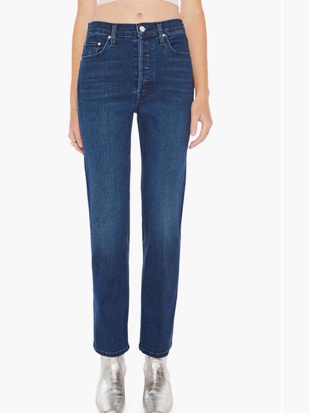 MOTHER The Tripper High Waist Ankle Bootcut Jeans - Taking Shape - Size 26